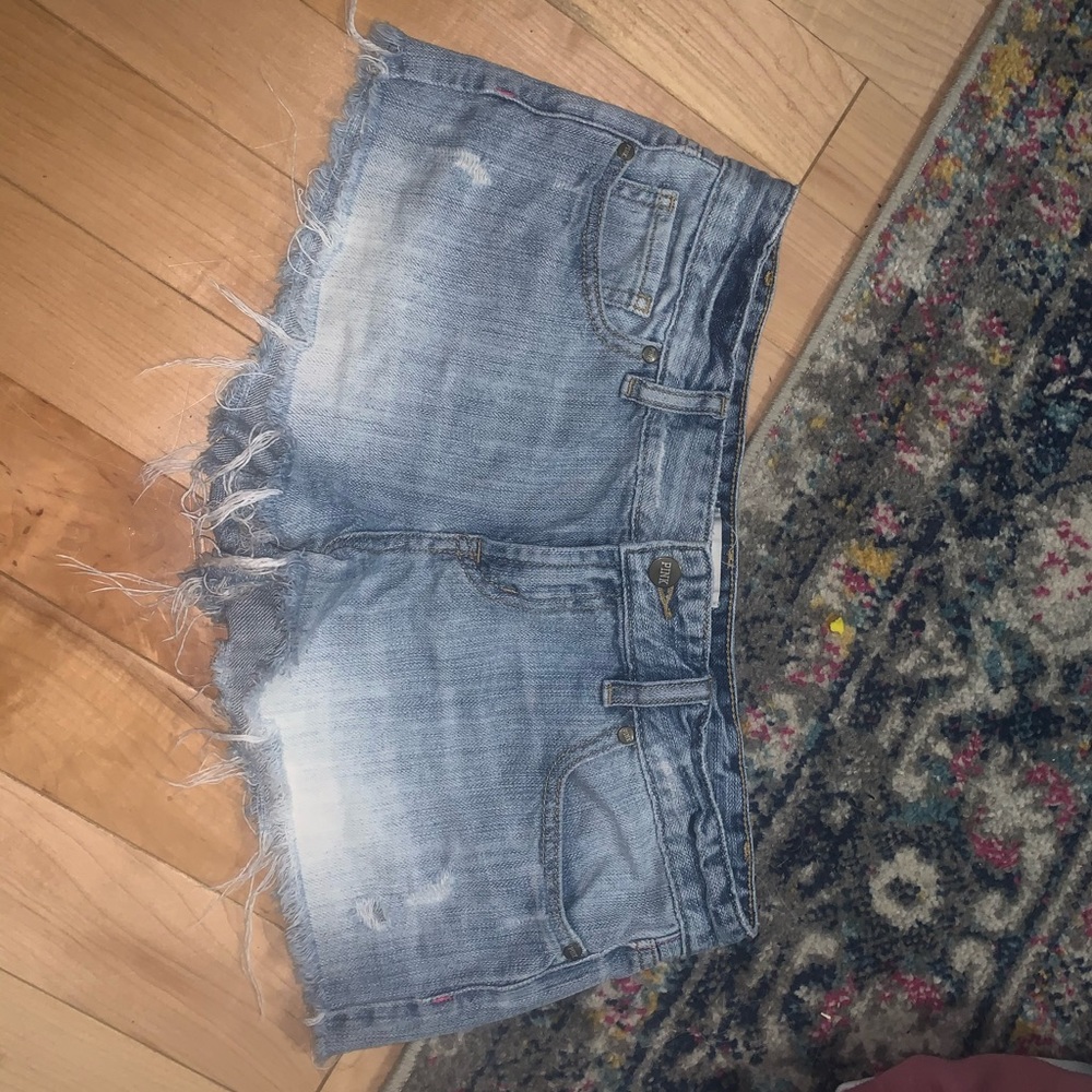 PINK jean shorts